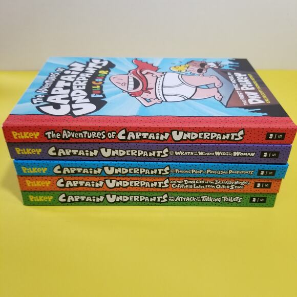 The adventures of Captain Underpants ( books are like new co - Picture 1 of 7